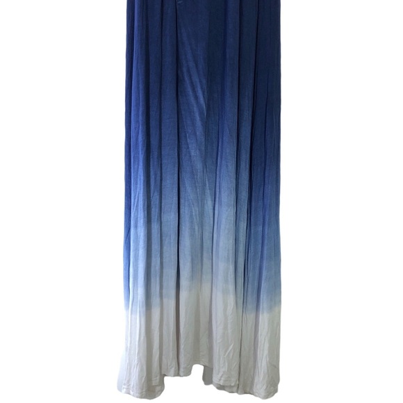 American Twist Knitted Jersey Halter Colorblock Maxi Tank Top Halter Dress S - Picture 6 of 8